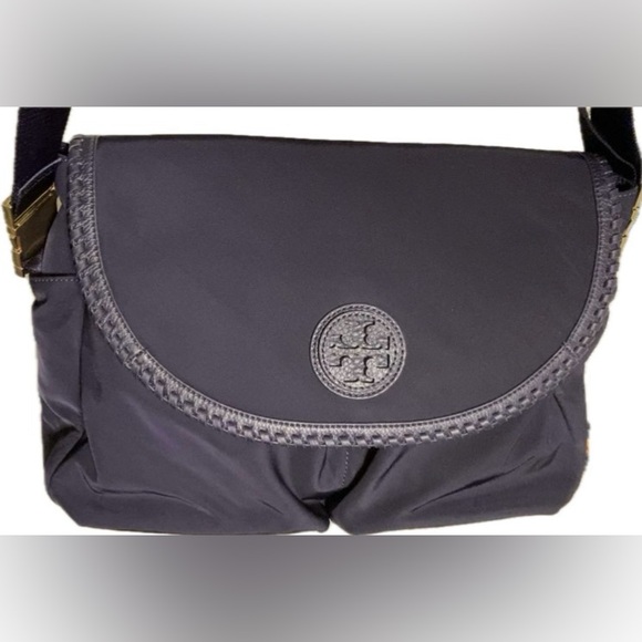 Tory Burch™ Bag | Navy Blue | Eco Nylon Crossbody Travel Bag | LIKE NEW - Picture 1 of 9